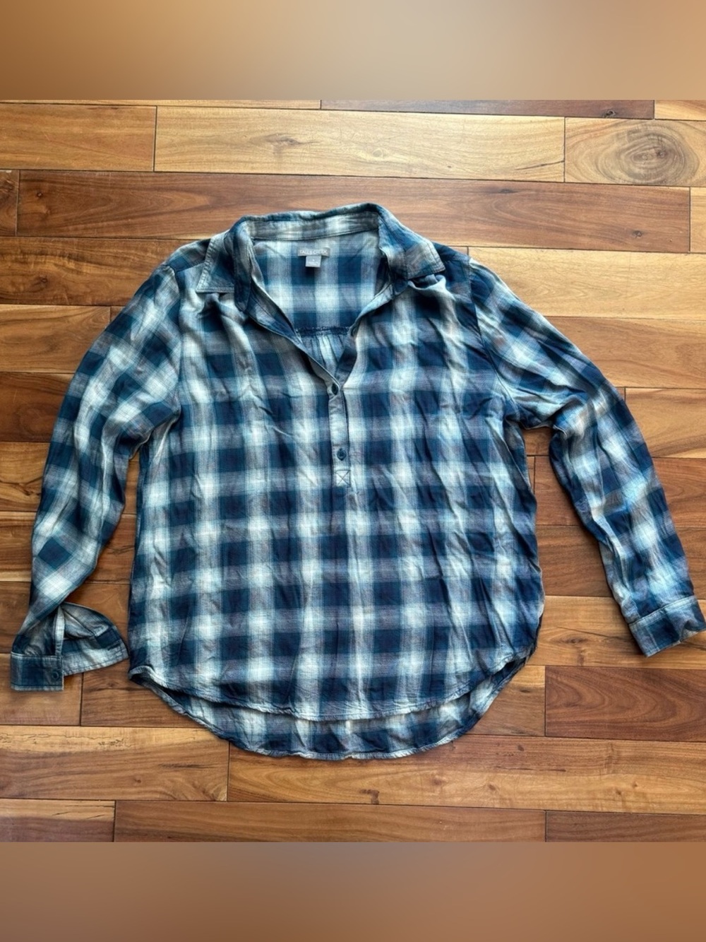 Women’s Falls Creek Casual Blue Plaid Shirt